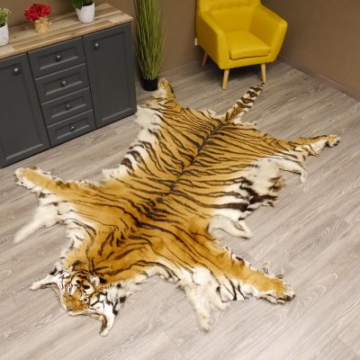 Tigerfell Fell Vorleger Trophäe Krallen Teppich Länge 285 cm mit Cites/VMG