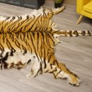 Tigerfell Fell Vorleger Trophäe Krallen Teppich Länge 285 cm mit Cites/VMG