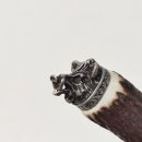 Bottle opener with deer antler handle and end cap decoration wild boar boar head boar head GL 23 cm 27.19.6.42