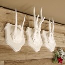 3 Stück Rehgeweihe weißen Rehgehörne weißen Schilder Geweih Reh bunt Deko Geschenk Idee 26.1.121