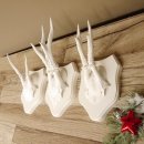 3 Stück Rehgeweihe weißen Rehgehörne weißen Schilder Geweih Reh bunt Deko Geschenk Idee 26.1.121