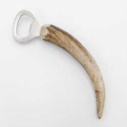 Abrebotellas con cuerno de ciervo L 15 cm Ciervo rojo Cuerno de ciervo Mango 27.2.123