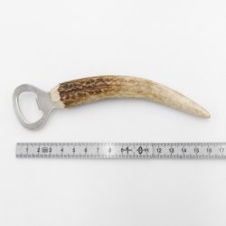 Abrebotellas con cuerno de ciervo L 16 cm Ciervo rojo Cuerno de ciervo Mango 27.2.124