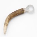 Bottle opener with deer antler L 16 cm Red deer antler rod handle 27.2.127