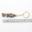 Schlüsselanhänger Rehbock Stange mit Rose Eichenlaub+Rehbock Fassung Anhänger Reh Länge 13 cm 29.M5.19