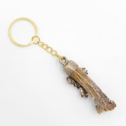 Schlüsselanhänger Rehbock Stange mit Rose Eichenlaub+Rehbock Fassung Anhänger Reh Länge 13 cm 29.M5.19