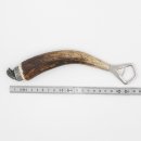 Décapsuleur avec bois de cerf Manche en corne de cerf avec embout décoratif Sanglier assis GL 22 cm 27.19.3.27