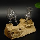 Schnapsanbieter 4 Gläser mit Stil auf Wurzel Steckglas Set Schnaps Geschenk Neu #27.60.1.10