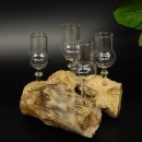 Schnapsanbieter 4 Gläser mit Stil auf Wurzel Steckglas Set Schnaps Geschenk Neu #27.60.1.8