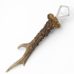 Abridor de botellas Abridor Cuerno de ciervo Barra de cuerno Barra desprendible Longitud 28 cm 27.1.420