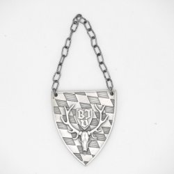 BJV Medaille Silber Prämierung Wappenförmig CIC Rehbock Trophäen Bewertung