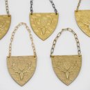 Medaille BJV Gold Prämierung Wappenförmig CIC Rehbock Trophäen Bewertung