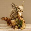 Marder Wolpertinger Wolpi Präparat Rehgeweih große Flügel Höhe 51 cm 86.10.12