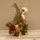 Marder Wolpertinger Wolpi Präparat Rehgeweih große Flügel Höhe 51 cm 86.10.12