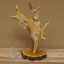 Schnaps Anbieter Akazieschild Schnapsbrett Damhirsch 6 Stück Gläser Krügel 27.7.6.13