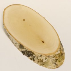 1 Stück Birke Schild Trophäenschild Reh Geweih Baumscheibe Baumschild AF 22 cm