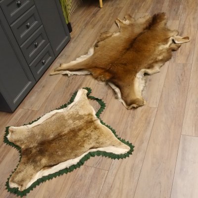 Hirschfell Mufflonfell Hirsch Mufflon Fell Fellreste für Bastler