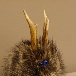 Wolpertinger Wolpi Mini Präparat taxidermy blaue Augen Höhe 23 cm 86.1.1.44