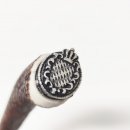 Flaschenöffner mit Hirsch Geweih Stange Hirschhorn Griff mit Endkappe Verzierung Bayern Wappen GL 22 cm 27.19.2.47