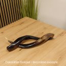 1 Stück Kudu Aussenhorn glanzpoliert mini Neu H 51 cm 80.20.5.13