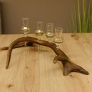 Schnapsanbieter 4 kleine Gläser Steckglas mit Stiel auf Rothirschstange Geschenk 27.60.2.15