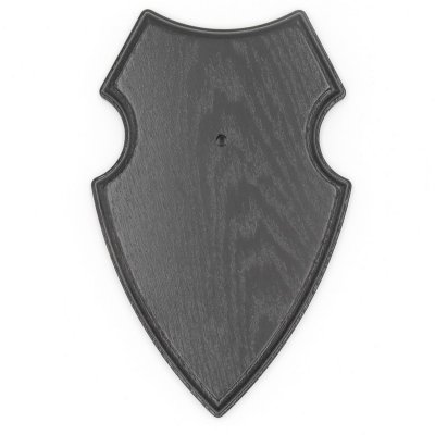 1 Stück Wappenschild AF 19 x12 cm Reh Schild Trophäenschild in Eiche dunkel