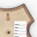 1 Stück Wappenschild AF 19 x12 cm Reh Schild Trophäenschild in Eiche dunkel