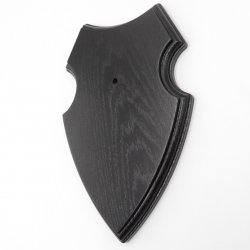 1 Stück Wappenschild AF 19 x12 cm Reh Schild Trophäenschild in Eiche dunkel