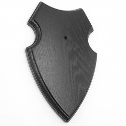 1 Stück Wappenschild AF 19 x12 cm Reh Schild Trophäenschild in Eiche dunkel