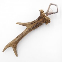 Apribottiglie con corna di capriolo Apribottiglie con corna di capriolo Lunghezza 25 cm 27.1.471