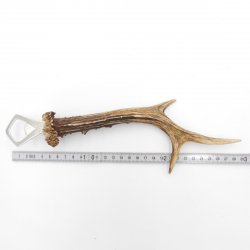 Flaschenöffner Rehstange Öffner Reh Geweih Stange Horn Abwurfstange Länge 29 cm 27.1.472