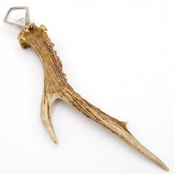 Apribottiglie con corna di capriolo Apribottiglie con corna di capriolo Lunghezza 29 cm 27.1.474