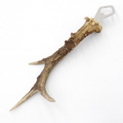 Abrebotellas con asta de ciervo Abrebotellas con cuerno de ciervo Longitud 27 cm 27.1.476