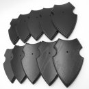 10 Stück Wappenschilder AF 19 x12 cm Reh Schild Trophäenschilder in Eiche dunkel
