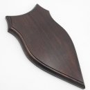 1 Stück Wappenschild AF 20 x10 cm Reh Schild Trophäenschild massivem Holz dunkel Neu