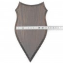 1 Stück Wappenschild AF 20 x10 cm Reh Schild Trophäenschild massivem Holz dunkel Neu