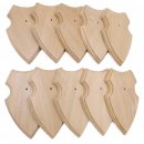 10 Stück Wappenschilder AF 19 x12 cm Reh Schild Trophäenschilder in Eiche hell Neu