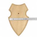 10 Stück Wappenschilder AF 19 x12 cm Reh Schild Trophäenschilder in Eiche mit 10 x Gehörnklammern hell Neu