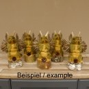 Wolpertinger Mini Murmel Plüsch Präparat mit Zapfen Fabelwesen mit Flügel und Geweih Wolpi 86.15.20