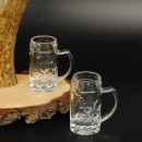 Schnaps Anbieter Akazieschild Schnapsbrett Damhirschstange 6 Stück Krügele 27.7.6.25