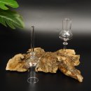 Schnapsanbieter kleine 2 Gläser mit Stiel auf Wurzel Steckglas Set Schnaps Geschenk Neu 27.60.1.53