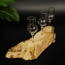 Schnapsanbieter kleine 3 Gläser mit Stiel auf Wurzel Steckglas Set Schnaps Geschenk Neu 27.60.1.54