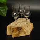 Schnapsanbieter kleine 3 Gläser mit Stiel auf Wurzel Steckglas Set Schnaps Geschenk Neu 27.60.1.59