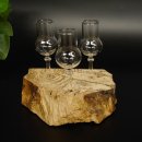 Schnapsanbieter kleine 3 Gläser mit Stiel auf Wurzel Steckglas Set Schnaps Geschenk Neu 27.60.1.59