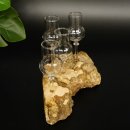 Schnapsanbieter kleine 4 Gläser mit Stiel auf Wurzel Steckglas Set Schnaps Geschenk Neu 27.60.1.63