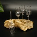 Schnapsanbieter kleine 4 Gläser mit Stiel auf Wurzel Steckglas Set Schnaps Geschenk Neu 27.60.1.63