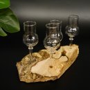 Schnapsanbieter kleine 4 Gläser mit Stiel auf Wurzel Steckglas Set Schnaps Geschenk Neu 27.60.1.63