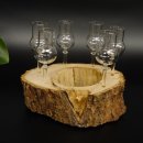 Schnapsanbieter kleine 6 Gläser mit Stiel auf Wurzel Steckglas Set Schnaps Geschenk Neu 27.60.1.64