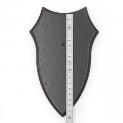 Trophäenschild mit Kieferfach AF 17x10 cm Reh Schild wahlweise hell oder dunkel