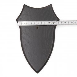 Trophäenschild mit Kieferfach AF 17x10 cm Reh Schild wahlweise hell oder dunkel